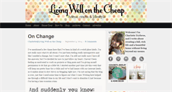 Desktop Screenshot of livingwellonthecheap.com